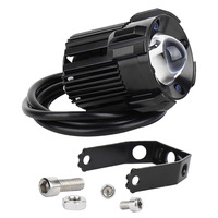 Feux de route pour moto TCYATO, petit canon en acier, LED externe intégrée, faisceau haut et bas, ouverture de type œil de poisson