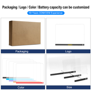 Bán buôn Acrylic bảng tin thắp sáng Lưu ý Board xóa được DIY sơn rewritable tùy chỉnh ánh sáng ban đêm nhà máy trực tiếp dẫn Hội Đồng Quản Trị - Product Image 3