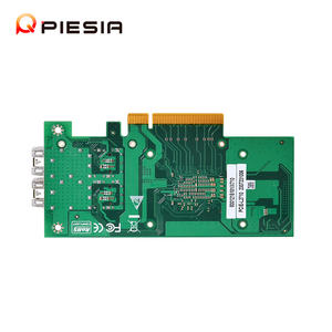 Piesia 10Gbps 2 X SFP + Pcie Tarjeta adaptadora PCIe 3,0 X8 <span class=keywords><strong>Intel</strong></span> Tarjeta vertical óptica de interfaz de red Pci-E Tarjeta de expansión - Product Image 3
