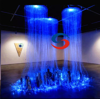Lumières LED à fibres optiques sensorielles 3 cœurs (PMMA) - Tubes à bulles interactifs étanches IP44 et projection pour salles Snoezelen