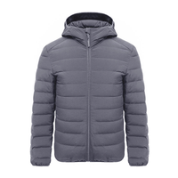 Veste matelassée légère et chaude pour homme, coupe-vent, personnalisée, de haute qualité, avec col montant et design avant, idéale pour la randonnée
