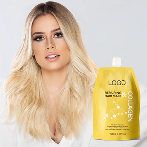 Máscara de tratamiento de cabello <span class=keywords><strong>profesional</strong></span> de etiqueta privada Queratina Colágeno Proteína DE TRIGO Reparación suave Brillo de cabello <span class=keywords><strong>Mascarilla</strong></span> <span class=keywords><strong>hidratante</strong></span> para el cabello - Product Image 4