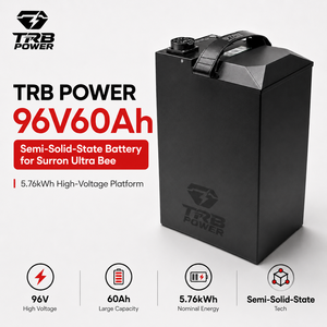 Baterai Semi Solid State 96V60Ah untuk Sepeda Motor Listrik Surron Ultra Bee 5.76kWh Paket Peningkatan Daya Tegangan Tinggi TRB POWER OEM - Product Image 1