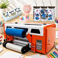 Mendukung instalasi Video Online A3 gulungan otomatis penuh untuk Roll Transfer Uv pencetak Dtf untuk botol cangkir pena bungkus Printer Uv
