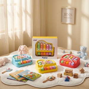 Xilófono Pequeño Colorido, Juguete Musical para Niños, Instrumento Educativo Manual con Mazos para Niños Pequeños, Aprendizaje Preescolar, Piano de 24 Teclas - Product Image 4