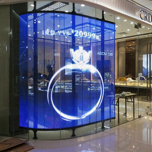 จอ LED แบบใสและแบบติดตั้งภายใน/ภายนอกอาคาร (ความสว่างสูง P3.91-7.82) สำหรับร้านค้าปลีก ห้างสรรพสินค้า หน้าต่างกระจก - Product Image 1