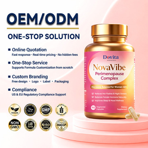 Soy Isoflavones <b>Menopause</b> Support Capsules Natural Herbal Extract Formula for Women Private Label Wholesale Bulk B2B Factory - Product Image 1