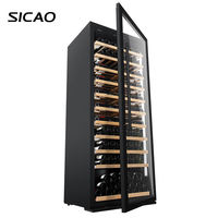 SICAO luxe meubles décoration vin refroidisseur réfrigérateur intégré compresseur réfrigérateur pour cave à vin 5-20C ° Collection
