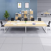 Ensemble de table de conférence en bois moderne XTHYZ-073 pour bureau, hôtel, école - Mobilier commercial avec design pliable