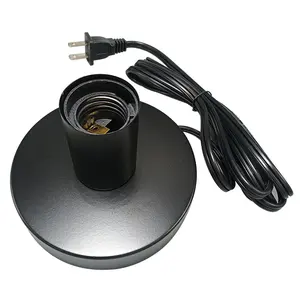Hot sales usa plug flat or round power cord pendant lamp kit lamp cord set with inline switch