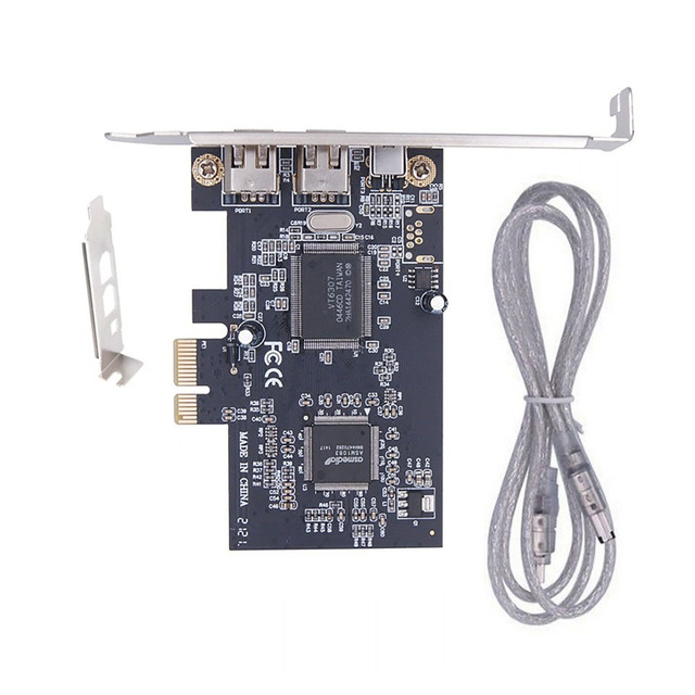 Plc New 3 Ports Pci 1x to External Ieee 1394 Firewire Expansion Card Bulk Supply