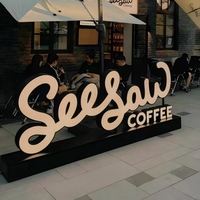 Lettres en relief LED personnalisées, lettres en acrylique éclairées en 3D pour logo de magasin, signalétique murale intérieure et extérieure