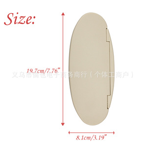 Pare-soleil RLB avec miroir de courtoisie ovale en plastique beige, gris, noir pour BMW MINI R56 F56 - Product Image 5