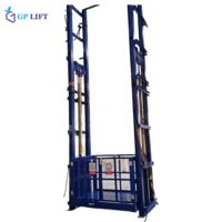 Plateforme élévatrice hydraulique murale à rail vertical pour entrepôt et marchandises