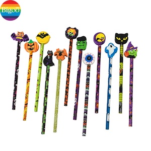 Diseños de Halloween lápiz de madera mixto con Borrador de Halloween <span class=keywords><strong>2d</strong></span> combinado Conjunto personalizado para la escuela y los niños - Product Image 6