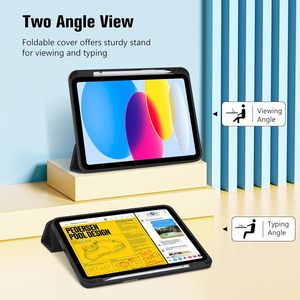 Coque ProCase pour iPad (A16) 11e <span class=keywords><strong>génération</strong></span> 11 pouces 10e avec support pour stylet, coque hybride, dos en TPU souple, prend en charge la fonction veille/réveil automatique - Product Image 4