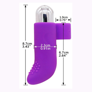 Rechargeable 10-Speed Silicone Bullet <b>Vibrator</b> Pink Dildo Sex Toy Purple Finger <b>Vibrator</b> - Product Image 2