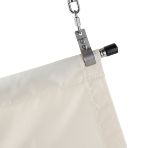 Trắng Không Thấm Nước Polyester Sóng Mặt Trời Vườn Làm Vườn <span class=keywords><strong>Net</strong></span> Kính Thiên Văn Có Thể Thu Vào Pergola Trượt <span class=keywords><strong>Net</strong></span> Với Tất Cả Các Phụ Kiện - Product Image 2