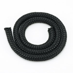 Черная двойная плетеная полиэфирная веревка полиэстер яхтенная Веревка 10 мм - Product Image 3
