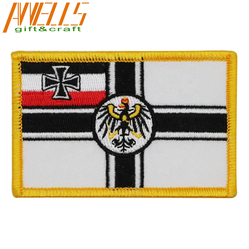 Deutsch Flagge Eisen-auf Flecken Deutschland Nähen Auf Bundesadler Bestickt Deutschland Markierten Patch