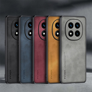 <span class=keywords><strong>Funda</strong></span> de teléfono de lujo para hombre de negocios para Xiaomi Redmi Note <span class=keywords><strong>14</strong></span> / <span class=keywords><strong>14</strong></span> Pro / <span class=keywords><strong>14</strong></span> Pro + 5G <span class=keywords><strong>Funda</strong></span> trasera de piel de oveja con lente todo incluido - Product Image 1