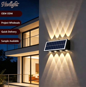 Applique Murale Solaire LED IP65 Résistante à la Pluie, Éclairage Sans Fil Haut et Bas pour Hôtels, Villas, Projets Commerciaux, OEM ODM - Product Image 1