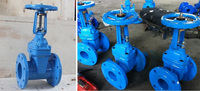 Vanne à boisseau sphérique de 350 mm en fonte ductile, acier au carbone, DN80 DN150, vanne à boisseau sphérique à bride pour l'eau, PN16, vanne en fonte pour tuyau en PEHD