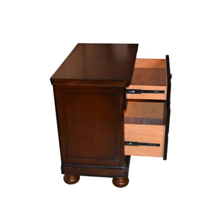 Queen 5-Piece <b>Convertible</b> Luxury Storage Bedroom Set Made of Wood in Dark Walnut - Product Image 3