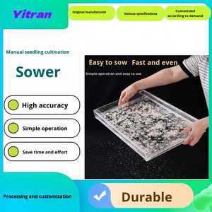 Yitron ถาดเพาะเมล็ดพลาสติกแบบใสหนาแบบเรียบง่ายเครื่องมือสำหรับเพาะเมล็ดกะหล่ำปลีและขึ้นฉ่าย - Product Image 6