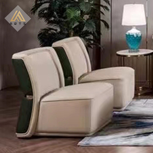 Set di Divani in Pelle di Lusso per Soggiorno, Nuovi Mobili Morbidi in Microfibra per <span class=keywords><strong>Appartamenti</strong></span>, Arredamento Elegante e Lussuoso - Product Image 4
