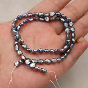 1318 Natural Peacock <b>Green</b> <b>Black</b> Freshwater Pearl Beads & Bead Assortments for DIY Jewelry Accessories - Product Image 5