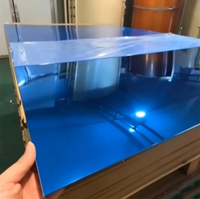 Plaque de miroir acrylique PMMA incassable sur mesure 4x8 pieds, légère et sécurisée, avec support auto-adhésif