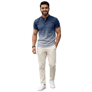 100% Cotton Casual Jersey Breathable Front Logo Men's T-Shirts Wholesale Summer Fashion <b>Tee</b> - Product Image 1