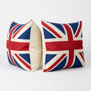 Vente en gros de taies d'oreiller personnalisées en vrac, OEM, de qualité supérieure, directement de l'usine, drapeau de la Coupe du monde, faux lin, 45x45 cm, pour les événements à domicile, tendance populaire - Product Image 3