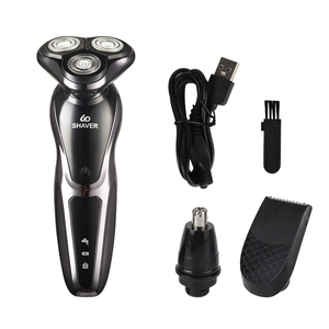 Afeitadora Rotativa para Hombre, Triple Cuchilla, Impermeable, Recargable por USB, Inalámbrica, Portátil, para el Hogar, para el Cuidado de la Barba, Afeitado con Triple Cuchilla - Product Image 4