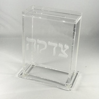 Farbenfrohe Mitarbeiter-Vorschlagsbox Kirchen-Spendenbox Acryl-Spendenbox A6 Acryl-Spendenbox