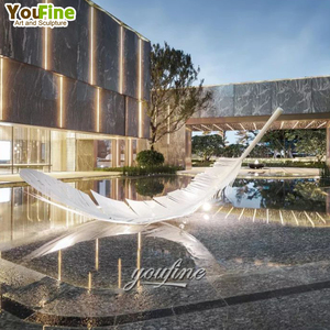 Hot Bán Lớn Lớn Lớn Ngoài Trời Bằng Thép Không Gỉ Lông Điêu Khắc - Product Image 4