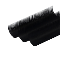 Prix d'usine ODM OEM Extensions de cils individuelles longues, volume, noir mat intense, véganes, sans cruauté, faites à la main, naturelles, de qualité supérieure
