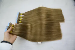 Wholesale 100% Remy European Double Drawn Injection Tape Hair Extensions Made From Russian Human Hair