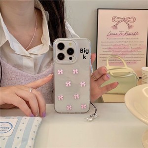Nueva <span class=keywords><strong>Funda</strong></span> para Teléfono con Lazo Brillante Estilo Ins, con Protección de 360 Grados, Hecha de Resina Epoxi Transparente - Product Image 3