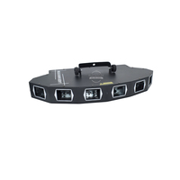 Projecteur laser RGB à 6 têtes en forme d'éventail, DMX512/Son/Automatique 3-en-1, projecteur de faisceau professionnel pour DJ, KTV, discothèque, soirée, club, spectacle