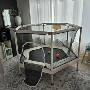 Tapis de saut hexagonal Zoshine en PP souple, trampoline d'extérieur pour enfants, trampoline de sécurité pour enfants, trampoline familial pour jeux. - Product Image 2