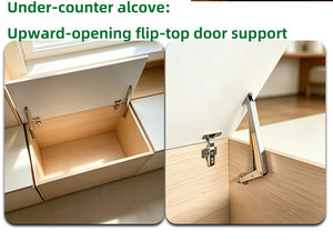 Charnière de meuble en acier inoxydable à fermeture amortie, tige de support de couvercle à fermeture douce, trou de 25 mm, design minimaliste, amortisseur hydraulique durable - Product Image 5