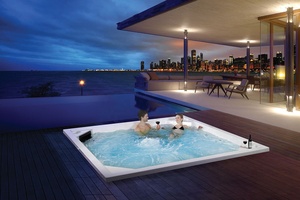 <span class=keywords><strong>Pompe</strong></span> graphique de natation de luxe de haute qualité, <span class=keywords><strong>piscine</strong></span> extérieure <span class=keywords><strong>Spa</strong></span> en vente USA acrylique 9 sièges, entraînement croisé, conception de pièces techniques - Product Image 2