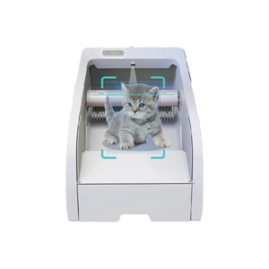 Bac <span class=keywords><strong>à</strong></span> litière pour chat autonettoyant intelligent avec application-grande capacité automatique, sans odeur et <span class=keywords><strong>à</strong></span> faible bruit-semi-fermé/ouvert - Product Image 2