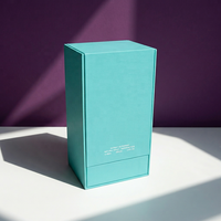 Confezione Regalo di Profumo Oud Arabo, Deodorante con Foglia d'Argento, Eau de Parfum Spray, Olio Profumato, Confezione di Lusso Blu