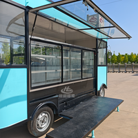 Food Pod Électrique Homologué pour la Circulation Routière, Camion-Cuisine Mobile avec Batterie au Lithium, Enveloppement Personnalisé Intégral et Conception 3D Gratuite