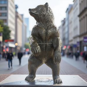 Grande Scultura in Bronzo a Grandezza Naturale di Orso <span class=keywords><strong>Grizzly</strong></span> per Esterni, Ornamento Decorativo da Giardino e Prato in Vendita - Product Image 6