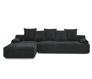 Modern Convertible Upholstered L-Shape Sectional <b>Sofa</b> Set Modular Compressed with Free Combination <b>for</b> Living Room - Product Image 4