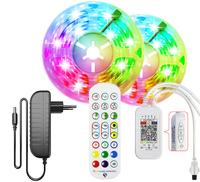 Tcwin 24 Touches Télécommande 5m 30led 60led IP20 IP65 Étanche Tv Back 2022 New Look Rgb Led Light Strip avec App Music